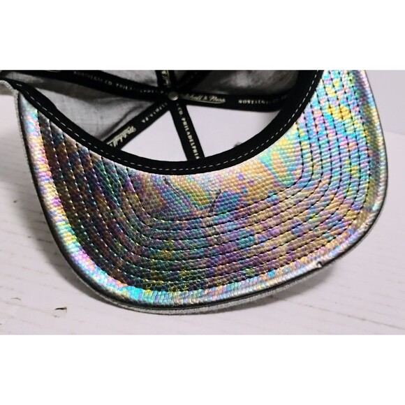 MITCHELL & NESS HARDWOOD CLASSICS SAN ANTONIO SPURS OIL SLICK SNAPBACK CAP HAT - Picture 7 of 9